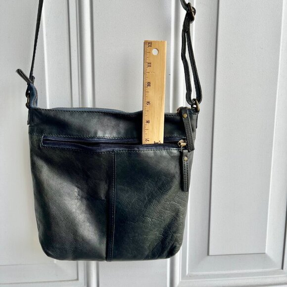 Cochoa Crossbody Handmade Top-grain Oil-dyed Cowhide Leather SOFT PATINATED BAG - Picture 9 of 15